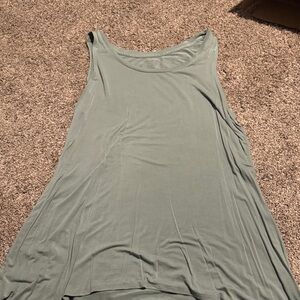 Sleeveless Green Tank Top